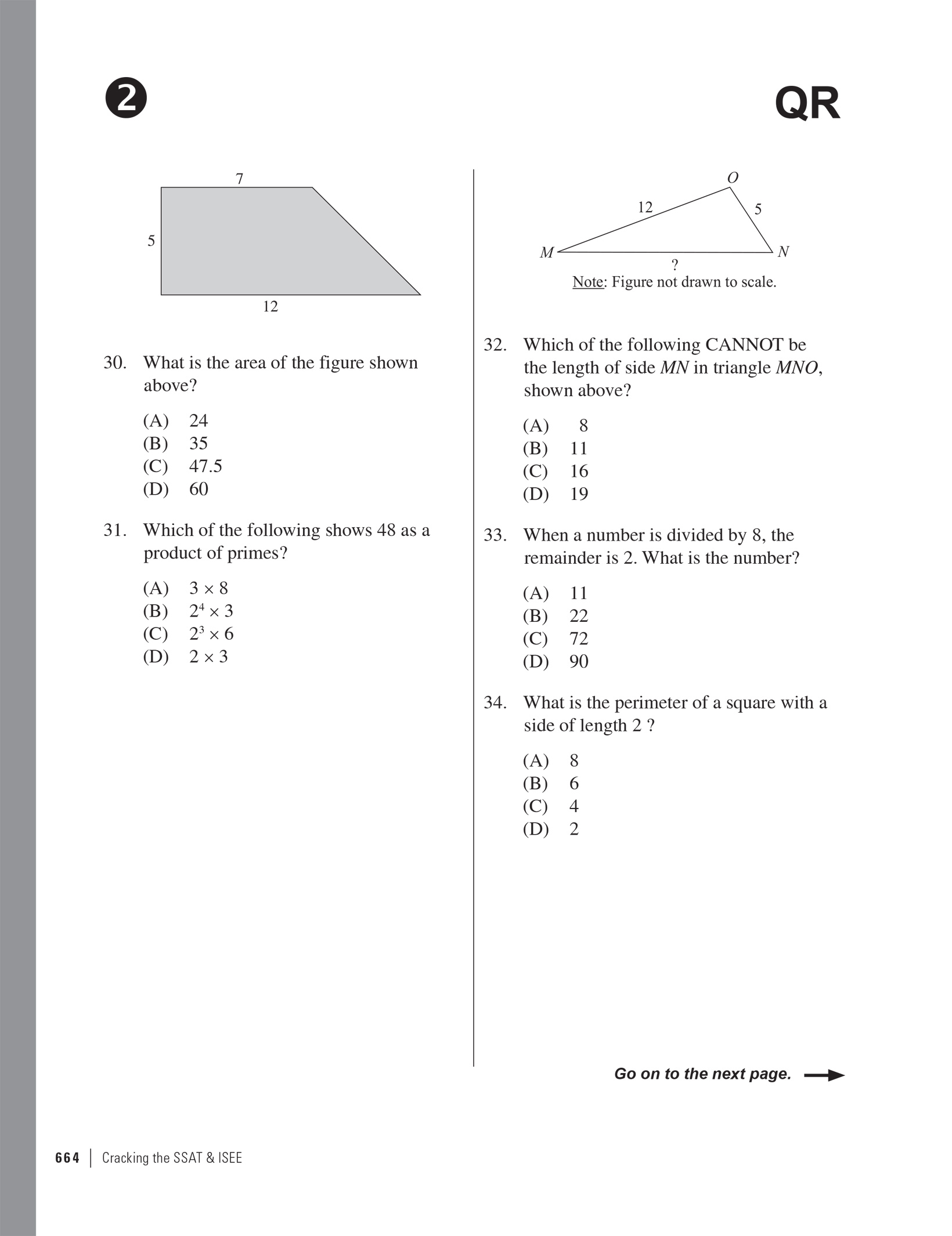 Extended Ebook Content For Cracking The SSAT ISEE 2019 Edition   Lower Level ISEE Practice Test Page17 